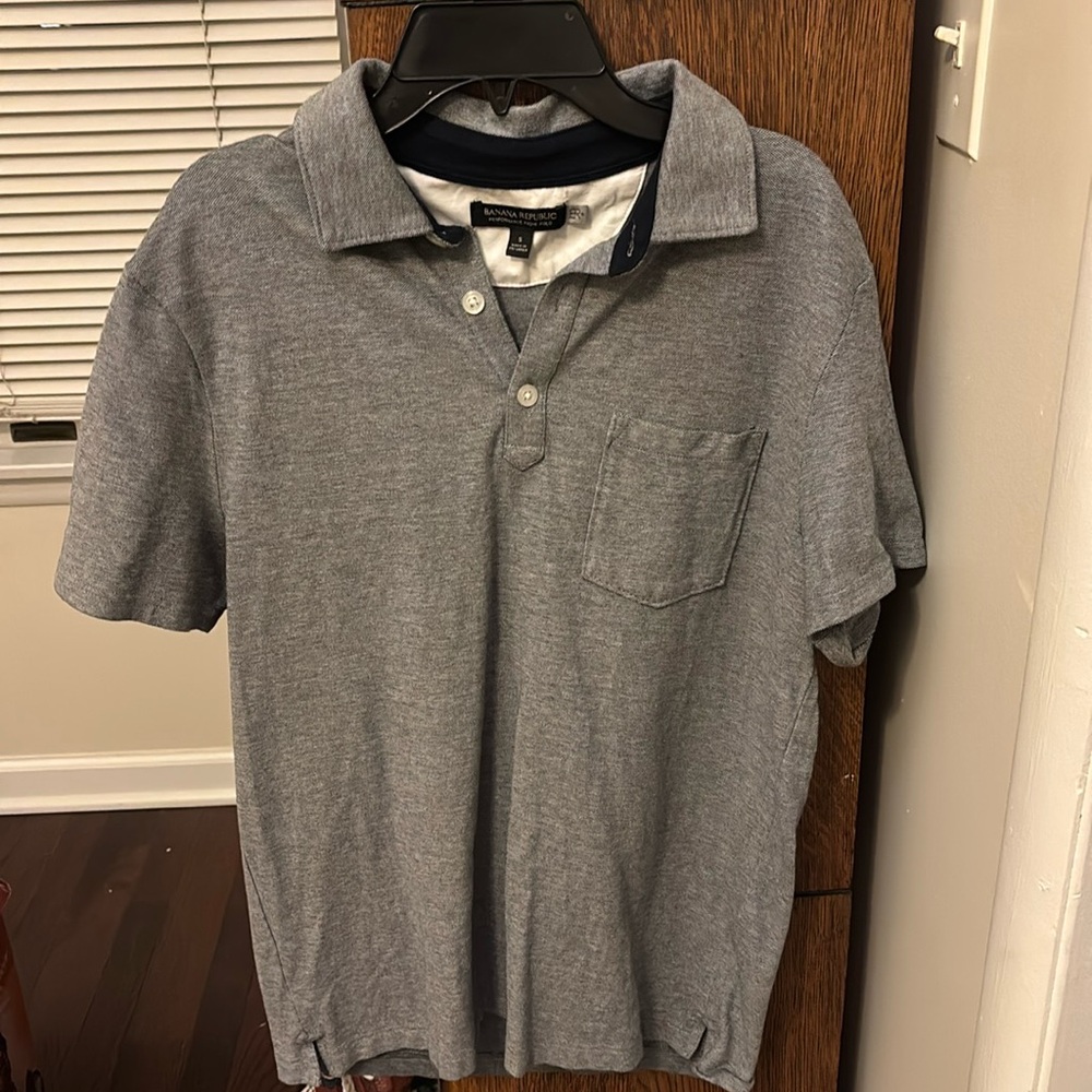 Banana republic performance pique polo